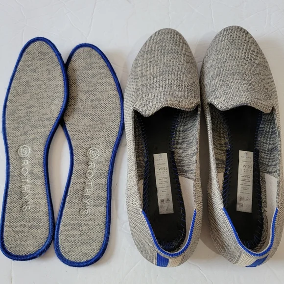 ROTHY'S Taupe Heather Loafers Women's 10.5 Casual Comfort Quit Luxury Minimalist